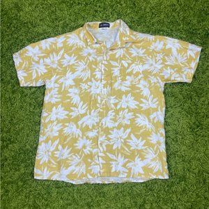 Vintage Linen Hawaiian Shirt